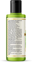 Khadi Organique Neem Tea Tree & Basil Hair Oil Paraben Mineral Oil Free -210ml