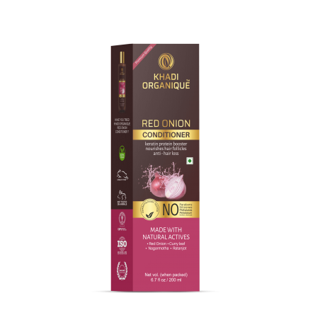 Khadi Organique Red Onion Hair Conditioner - SLS And Paraben Free-200 ml