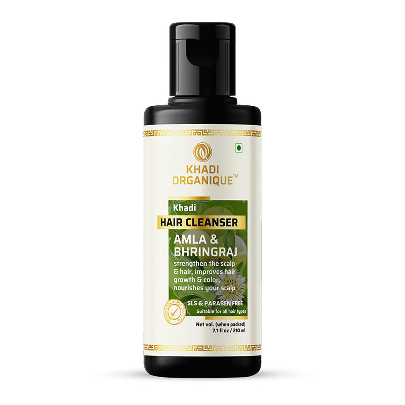 Khadi Organique Amla & Bhringraj Hair Cleanser (Shampoo) sls and paraben free