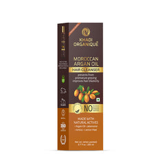 Khadi Organique Moroccan Argan Oil Hair Cleanser/Shampoo - SLS And Paraben Free-200 ml