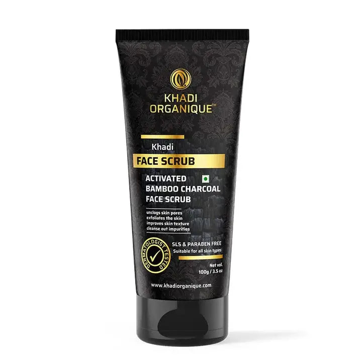 Activated Bamboo Charcoal Face Scrub