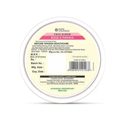 Khadi Herbal Rose & Papaya Face Scrub