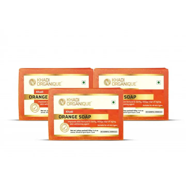 Khadi Organique Orange Soap Pack Of 3