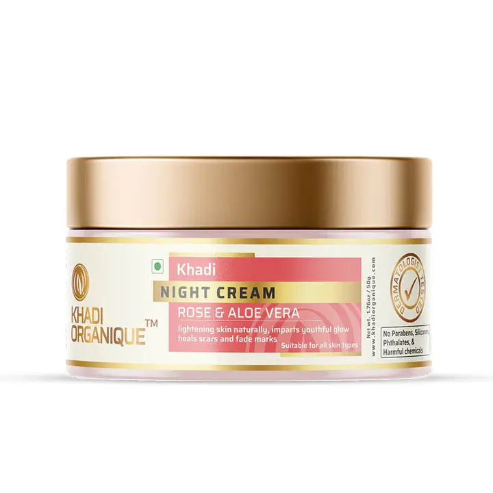 Night Cream with Rose & Aloe Vera