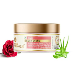 Night Face Cream - Rose And Aloe Vera