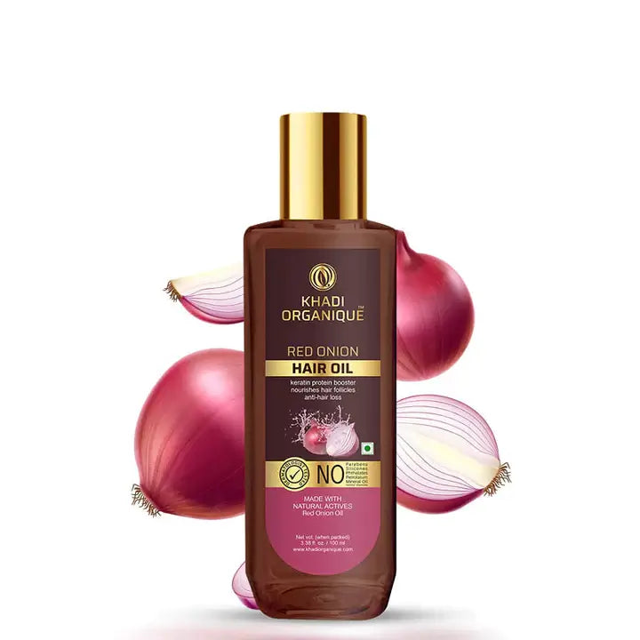 Red Onion Hair Oil controls hair fall