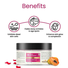 Rose And Papaya Face Scrub Reduces Dark Spots