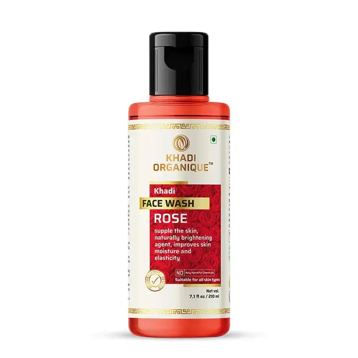 Rose face wash for glowing skin