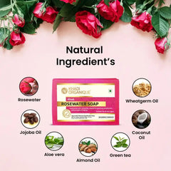 Rose water soap for face