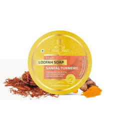 handmade herbal Sandal Turmeric Loofah soap